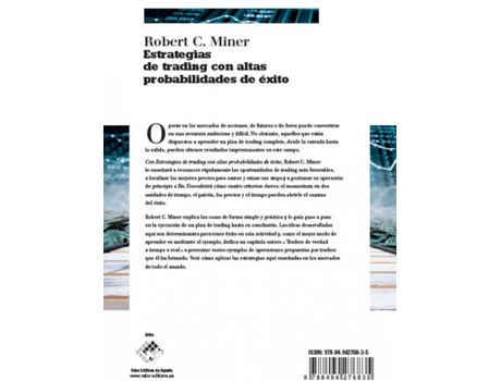 Livro Estrategias De Trading Con Altas Probabilidades De Èxito de Robert C. Miner (Espanhol)