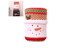Capa de Tecido Reutilizável para Balde de Água Natal 37x25cm S/MARCA