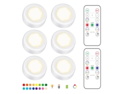 Refletor Led, 6 Unidades, Rgb, Para Destaque Em Teto, Jardim, Fachada Ou Áreas Exteriores, Para Feixe Direcionado Em Diferentes Aplicações