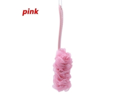 Fasst brocha de Banho para Espalda com Cabo Longo Esponja Macia Malha Escova Exfoliante Rosa CUIDADOS