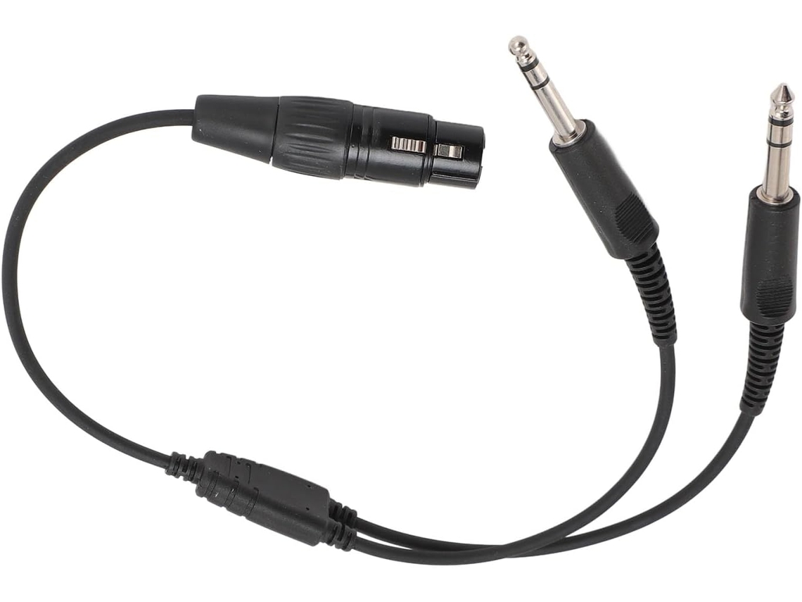 Adaptador De Aviação Xlr De 5 Pinos Com Plugue Duplo, Compatível Com Fones De Ouvido De Aviação Maio Gokoco