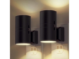 Conjunto de 2 Luzes Noturnas Led com Soquete, Luzes Noturnas Modernas para Tomadas de Parede, Sensor Crepuscular, Luz Branca Suave de 3000k BRILVIBERA