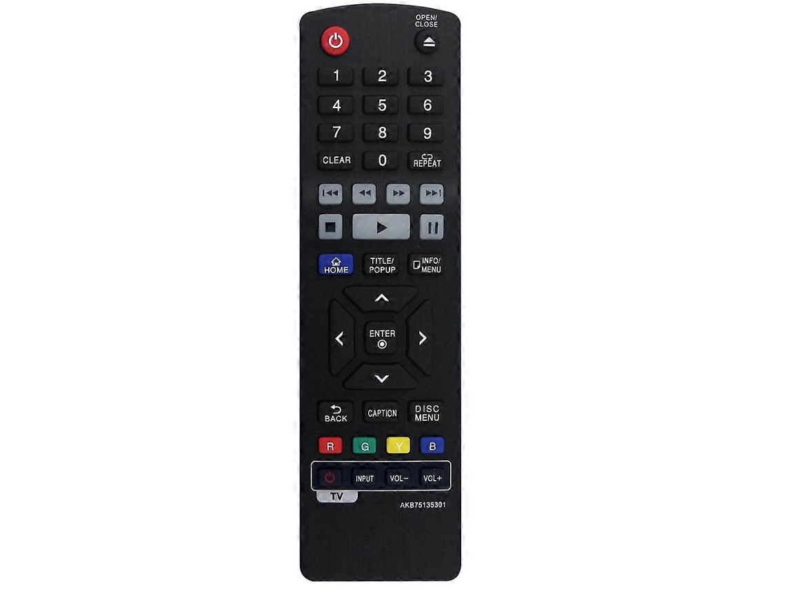 Controle Remoto De Substituição Akb75135301 Para Reprodutores De Blu-ray Da Lg, Modelos Bpm33, Bpm55, Bpm54, Bpm53, Bp440, Bp330, Bp330n, Bpm55n, Up9