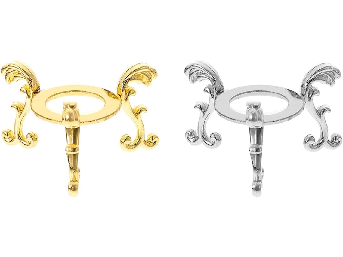 Base De Ferro Para Exibir Pequenas Bolas Cristal, Suporte Delicado Em Cores Dourada E Prateada, Acessório Para Sala De