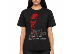 Rockinstone Godfather No Apologies Black Adult T-shirt Size:xxl