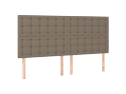 Headboard, Headboards Vidaxl Cinzento-acastanhado Tecido (160 Cm)