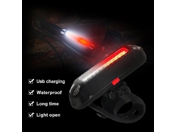 Lanterna Traseira De Bicicleta De 120 Lúmens, Recarregável Via Usb, À Prova D'água, Para Mountain Bike, Nas Cores Vermelha E Branca.