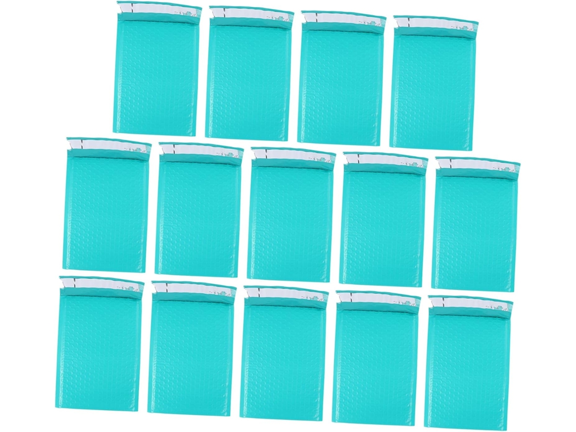 Pacote com 25 envelopes antichoque verde-floresta, 17,2 x 23,4 cm, com reforço de 4 cm, embalagem autoadesiva à prova d'água.