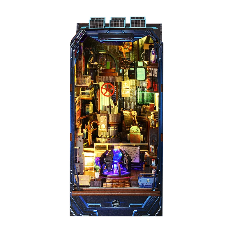 Kit Para Cantinho De Leitura Faça Você Mesmo - Quebra-cabeça 3d De Madeira, Miniatura De "laboratório De Energia"