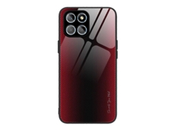Capa Para Celular For Honor X8 Com Textura Gradiente Em Tpu E Vidro.