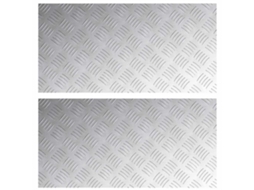 Degrau Retangular 2 Peças Prateado 80 X 40 Cm Alumínio MAISON EXCLUSIVE