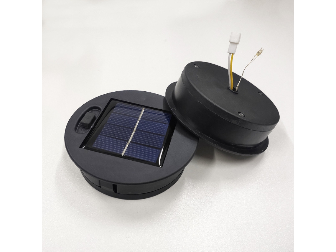 KIT com 4 peças de reposição para luminária solar, 10 lúmens, branco quente, IP à prova d'água AQUAFORGE