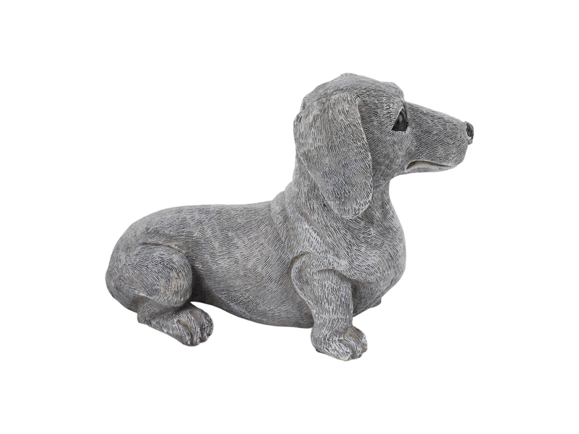 Figura de Dachshund Resina LAXISCREED para Jardim e Casa