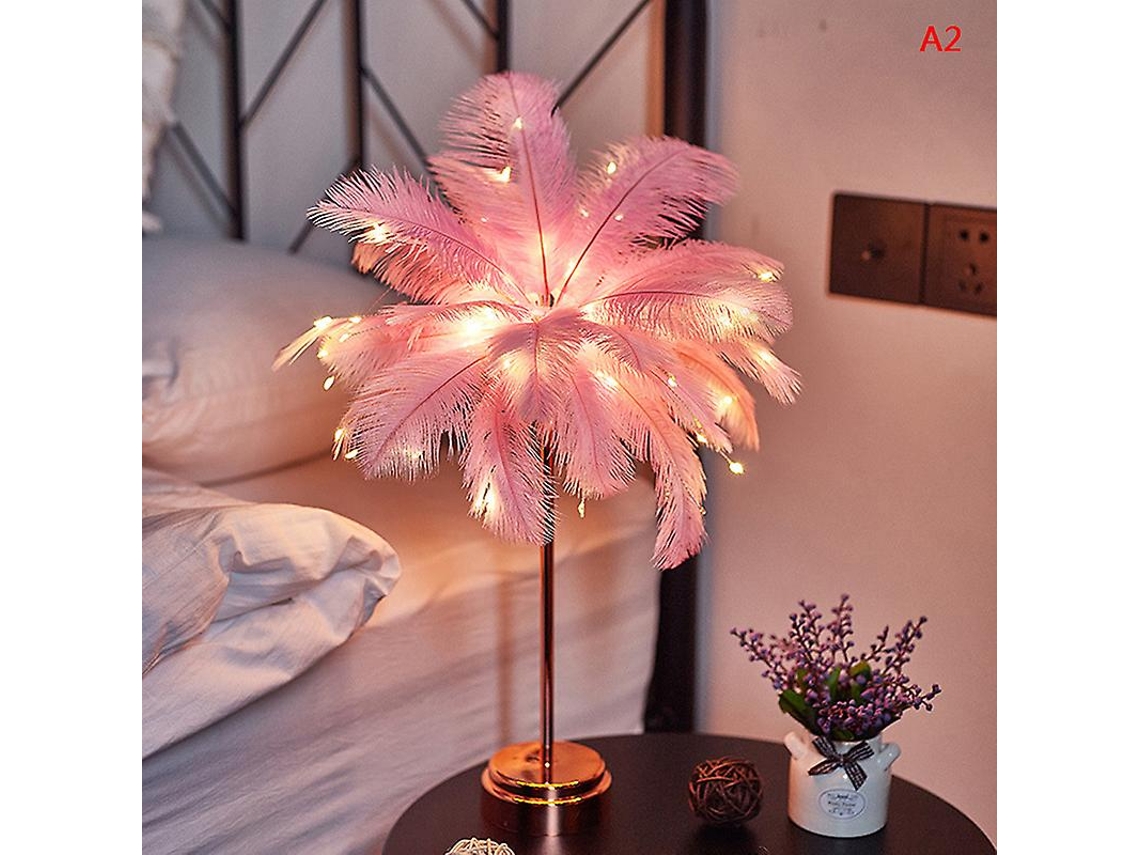Luminária De Mesa Led, Rosa