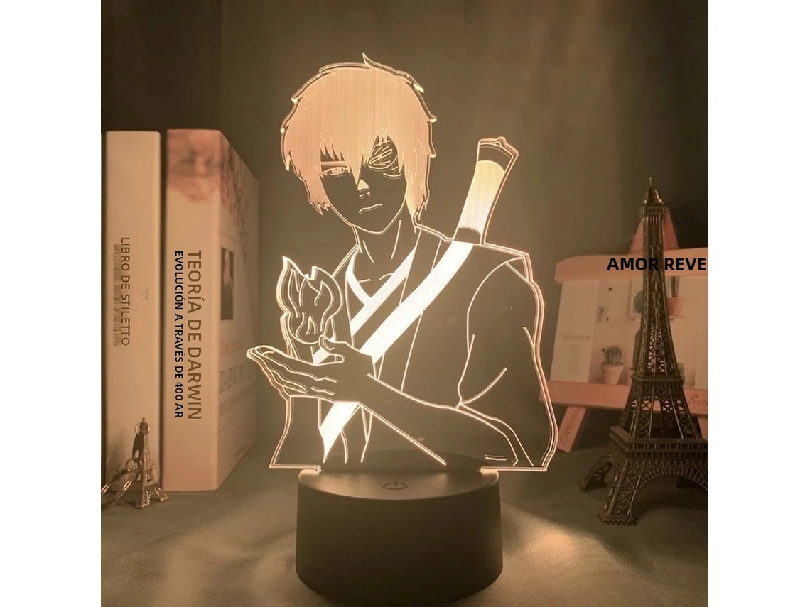 (estilo 2) Luz Led 3d Anime Avatar: A Lenda De Aang