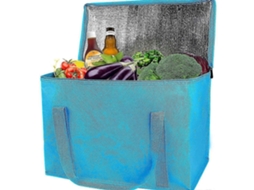 Sacolas Térmicas para Compras, Azuis, Reutilizáveis, Resistentes, com Zíper, Dobráveis, para Levar Compras, Térmicas. GOKOCO