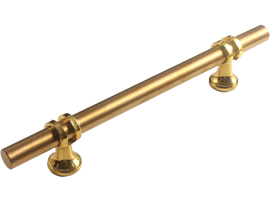 Puxador De Porta Em Aço Inoxidável Para Portas Internas, Acabamento Dourado, Puxador Em Formato De T Para Armários E