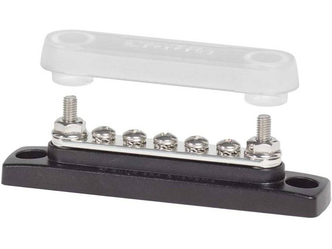 Tomada Elétrica BLUE SEA Busbar Common Stud Terminal 5 x 8-32 Screws Preto