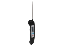 Termómetro Digital De Carne De Sonda Larga Plegable Para Cocina Barbacoa Exterior Negro
