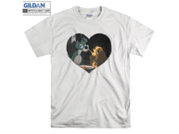 T-shirt Rockinstone First Kiss Lady The Tramp（l）