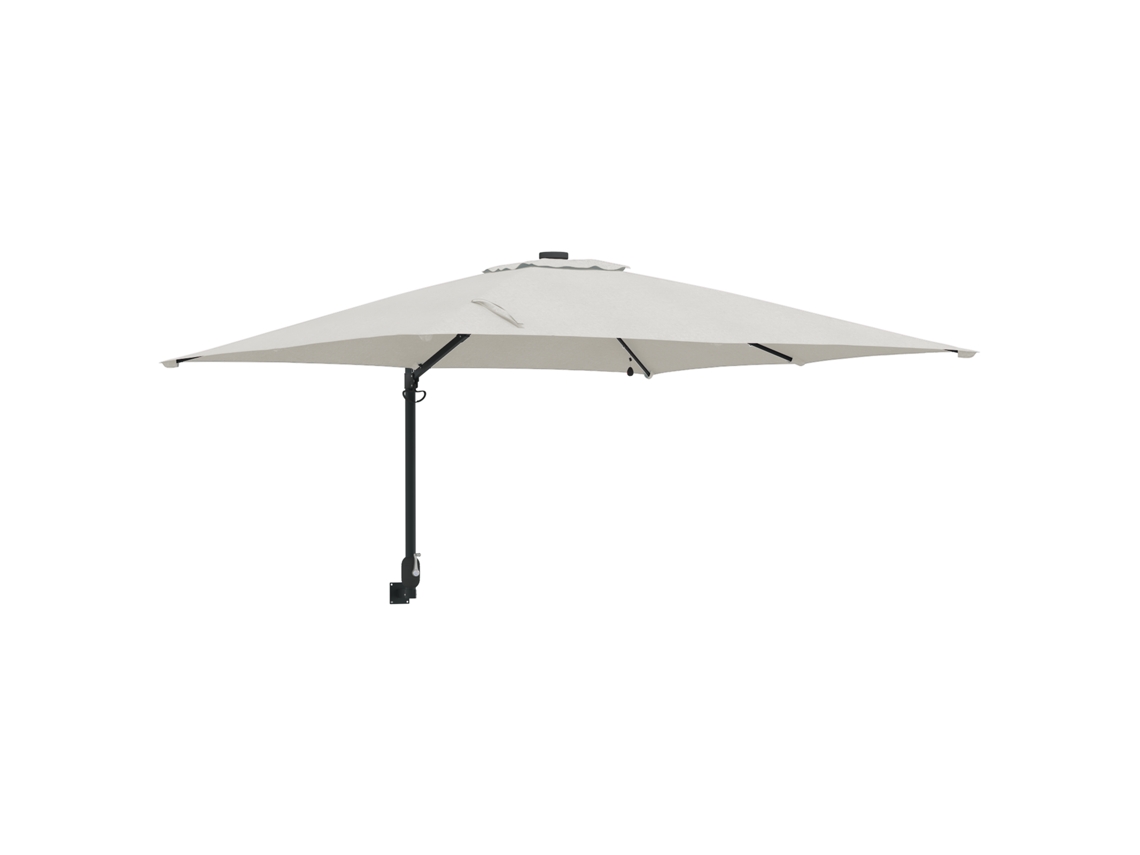 Conjunto 1 Guarda-sol De Jardim Vidaxl Castanho Poliéster (248,5 X 247,5 X 160 Cm)