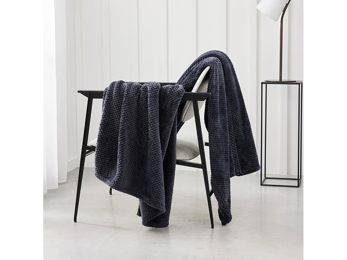 Toque de Seda Xadrez M/Luxury Dots 150X200Cm Marengo MEVAK LIVING