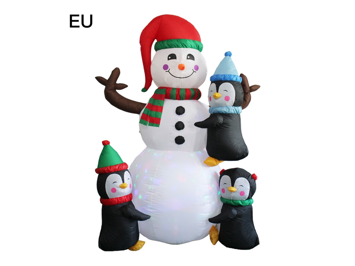Laxiscreed Boneco Inflável De Natal Com Luz Para Decoração Externa - Árvore, Pinguim Ou Pai Natal
