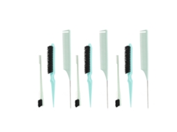 Conjunto De 3 Pentes De Estilo Para Cabelo E Barba Com Cerdas De Nylon Macias E Design Antiderrapante Para Estilistas Profissionais