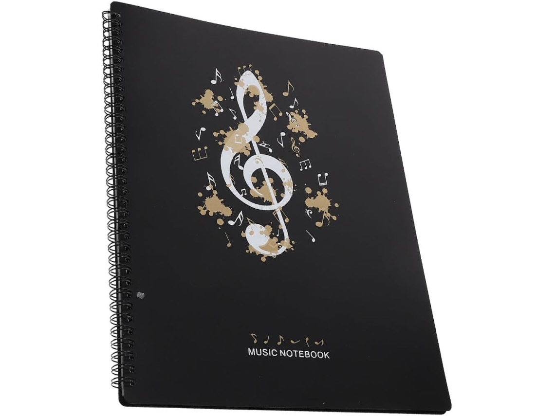 Pasta para Partituras Amosfun A4 com 80 Bolsos Transparentes, Organizador de Documentos Durável Músicos e Arti