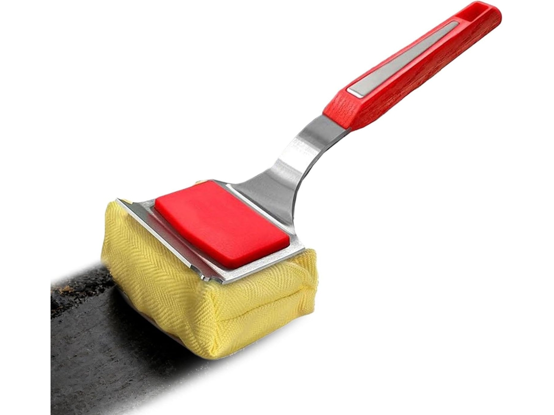 Escova De Grelha Sem Cerdas, Raspador Angular Em Aço Inoxidável