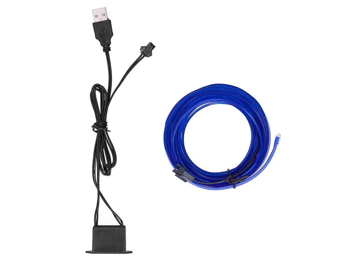 Rebe-luz Ambiental Led Flexible Para Coche 3m/9.8ft, Tira De Luces Interior Decorativa, Accesorios De Auto