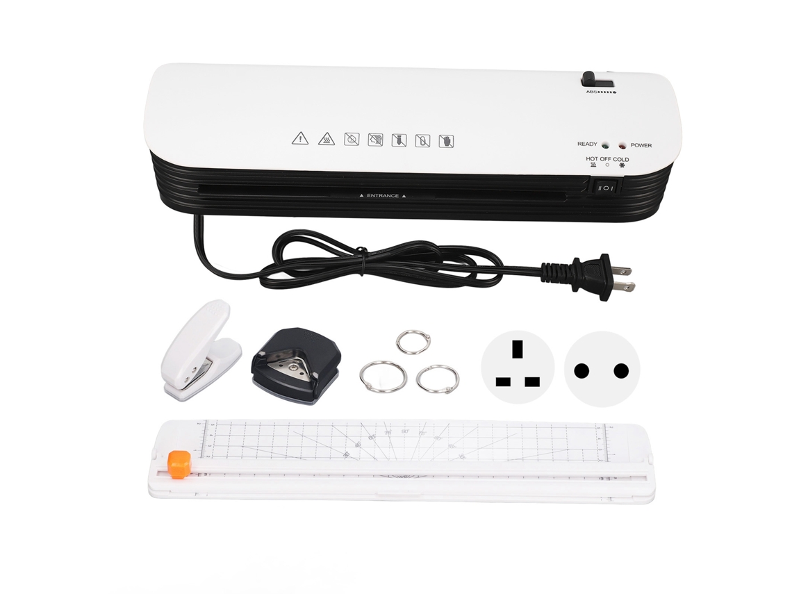 Máquina de laminar a4 9 polegadas com cortador modos quente/frio para casa escola escritório plug us 100 120v