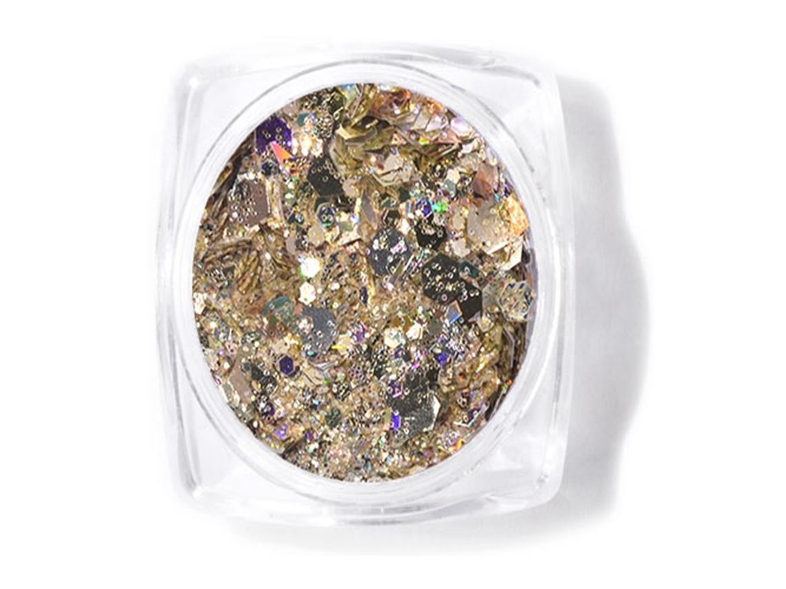 1 Caixa Decoração De Unhas Com Strass Estrela De Cinco Pontas E Lantejoulas Irregulares Glitter Para Manicure Dj10
