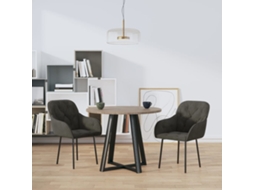 Vidaxl Cadeiras De Jantar 2 Pcs Veludo Cinzento-escuro