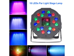 Rebe-lâmpada De Cena Par Com 18 Leds Modos Dmx512/som/estrobo Para Festa Disco Natal Dj Show