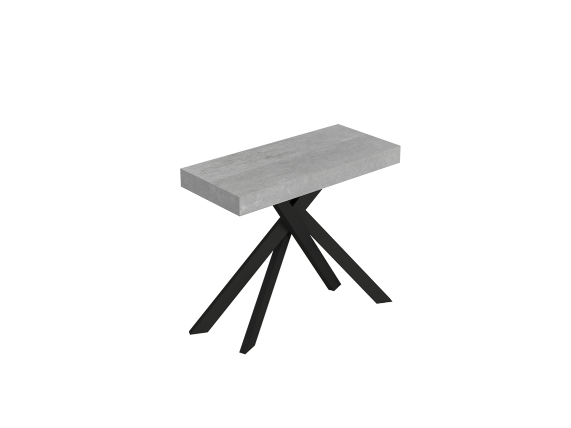 Consola Extensível 90X40/300 Cm Saki Premium Pernas Betão Antracite ITAMOBY