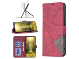 Capa De Celular Em Couro Com Textura De Losango E Fecho Magnético Para Samsung Galaxy A04e