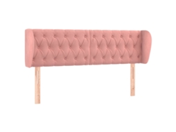 Cabeceira de Cama C/ Abas Veludo 147x23x78/88 Cm Rosa MAISON EXCLUSIVE
