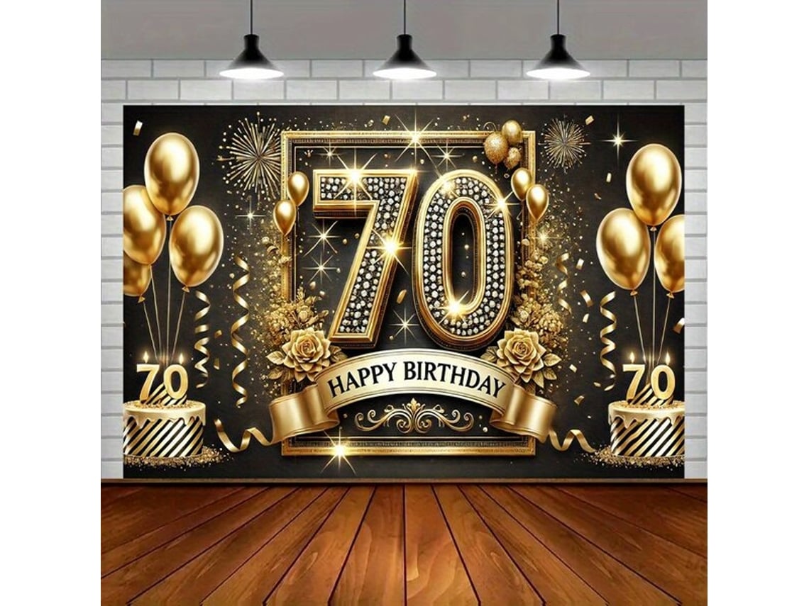 Pôster Luxuoso De 70º Aniversário Vayotoy