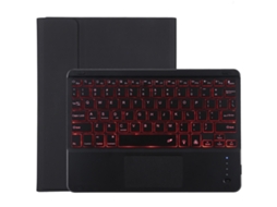 Capa De Microfibra Com Teclado Branco Bluetooth Destacável Para Ipad Pro 10.5 Pol. Layout Pt