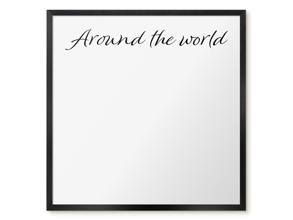 Magnetic Wall Board Around The World For The Office Espelharte (50x50 Cm)