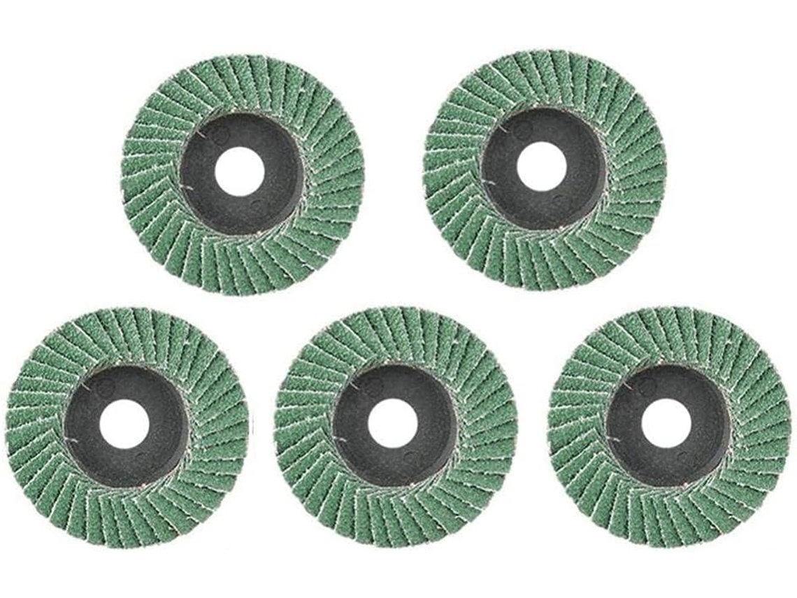 Discos De Desbaste, Rebolo, Esmerilhadeira Angular, Conjunto De 5 Discos Lixa Planos 50mm 2 Polegadas Com Grão 80 Para