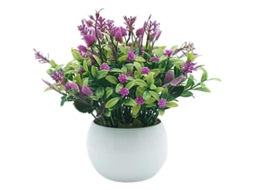 Maceta De Plástico Com Planta Artificial Decorativa Para Banheiro, Varanda, Mesa, Lar, Escritório, Festa