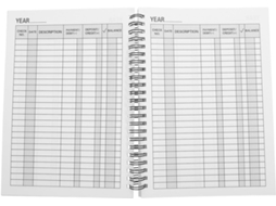 Registro De Cheques Para Compte Courant, Carnet Papier Plastique