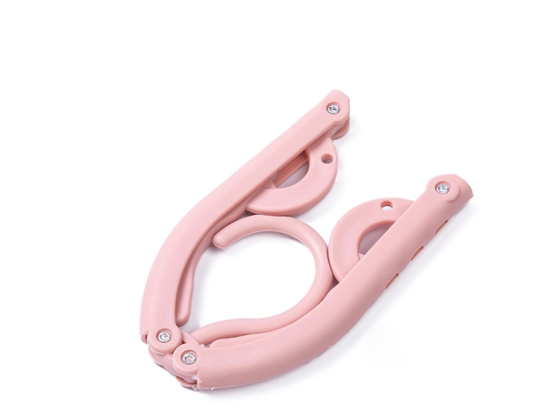 Porta Roupas Plegável Multifuncional Plástico Secagem Cores Rosa