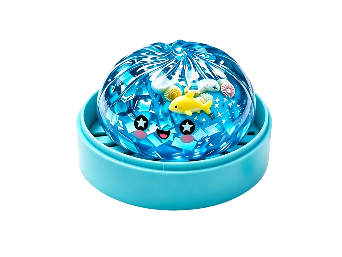Brinquedo Squishy Concha Marinha Com Glitter Da Laxiscreed Para Diversão E Decoração