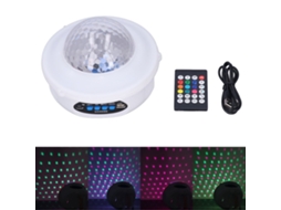 Luz de projeção de bola com caixa de som Bluetooth, RGB, 9 cores, para festas, decoração S/MARCA