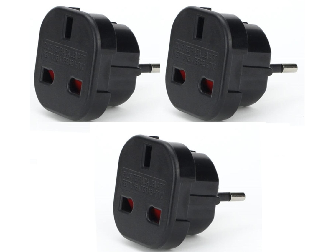 Adaptadores de viagem para UE, 3 peças AQUAFORGE