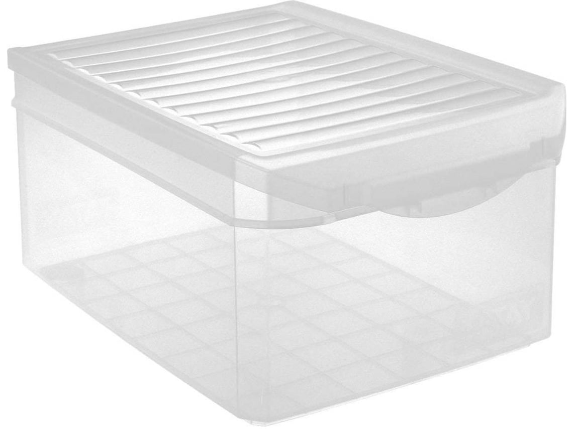 Caixa de Arrumação TATAY Multiusos 14L (Transparente - Plástico PP05 - 27 x  39 x 19 cm)
