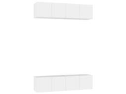 Tv Cabinet, Tv Cabinets Vidaxl Branco Madeira Processada (n/a)
